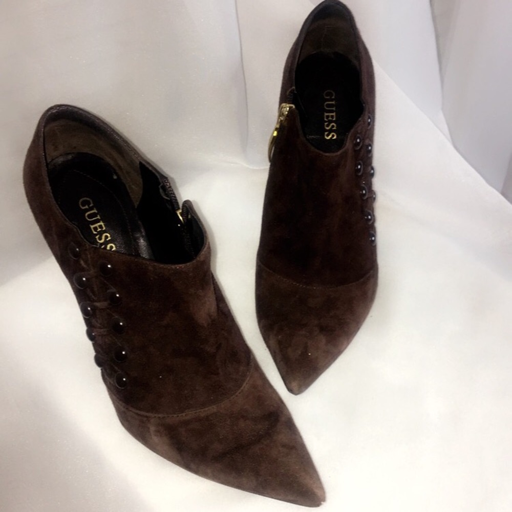 Brown Guess Ankle Boots size 7.5